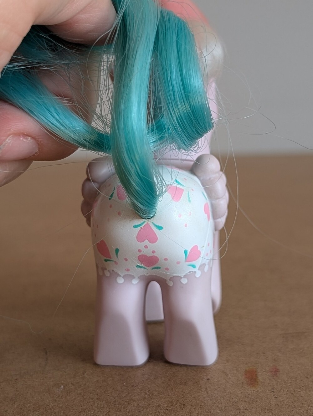 Vintage 1987 G1 MLP Baby Fancy Pants "Dots 'n Hearts" First Tooth Pegasus - Picture 6 of 9